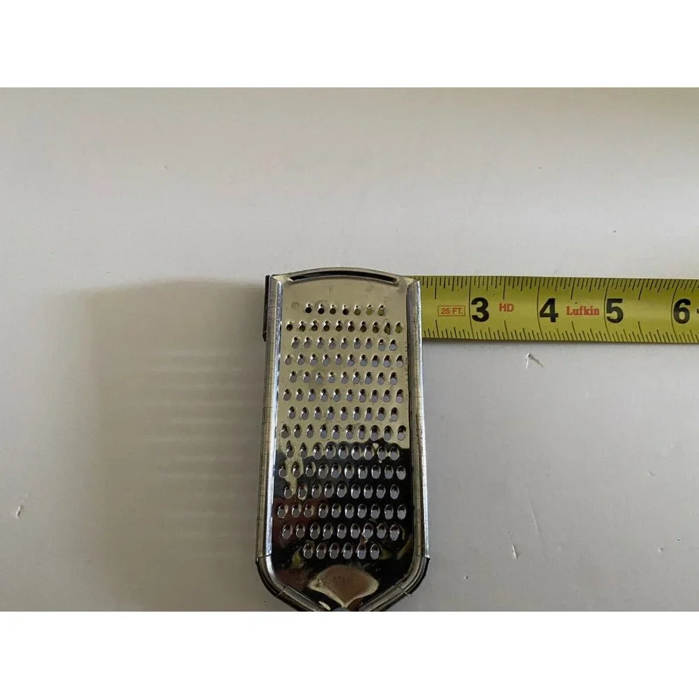 Vintage Stainless Microplane Black Handle Fine Grater Food Sharp Taiwan